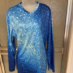 ! Sparkling top /long sleeves, PLUS size 2X,NWT